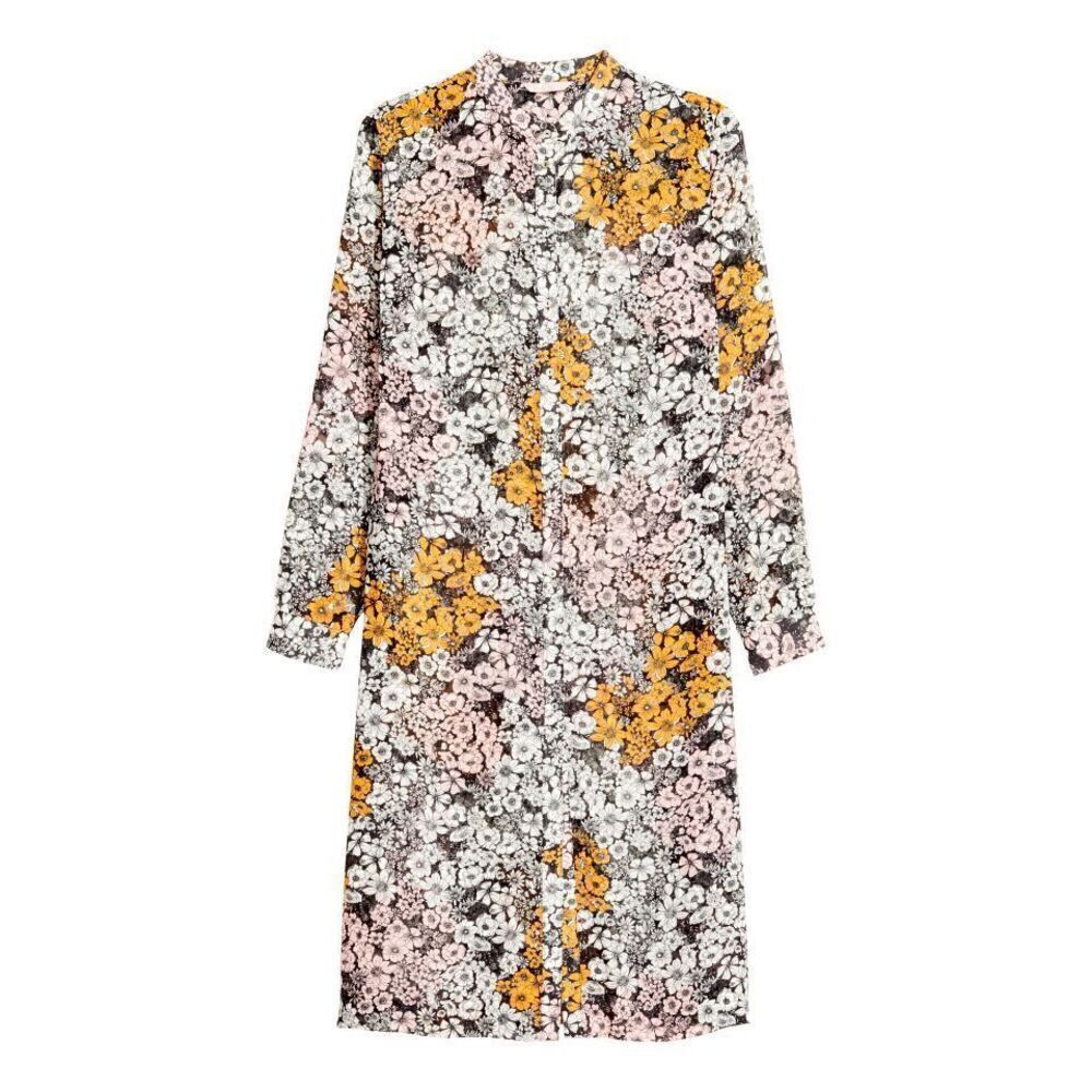 H&M Floral Sheer Button Up Tunic - Picture 2 of 11